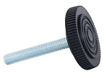 Опора круглая резьбовая d25 М6*20мм 2 штуки MIXTON 33-0240