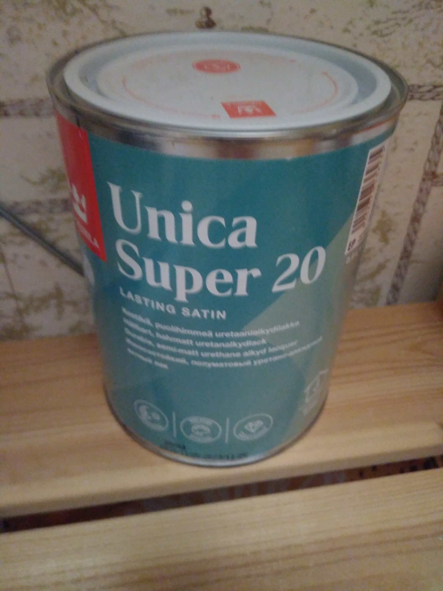 Лак для дерева TIKKURILA Unica Super 20 Бесцветный полуматовый - 0.9 л купить 3