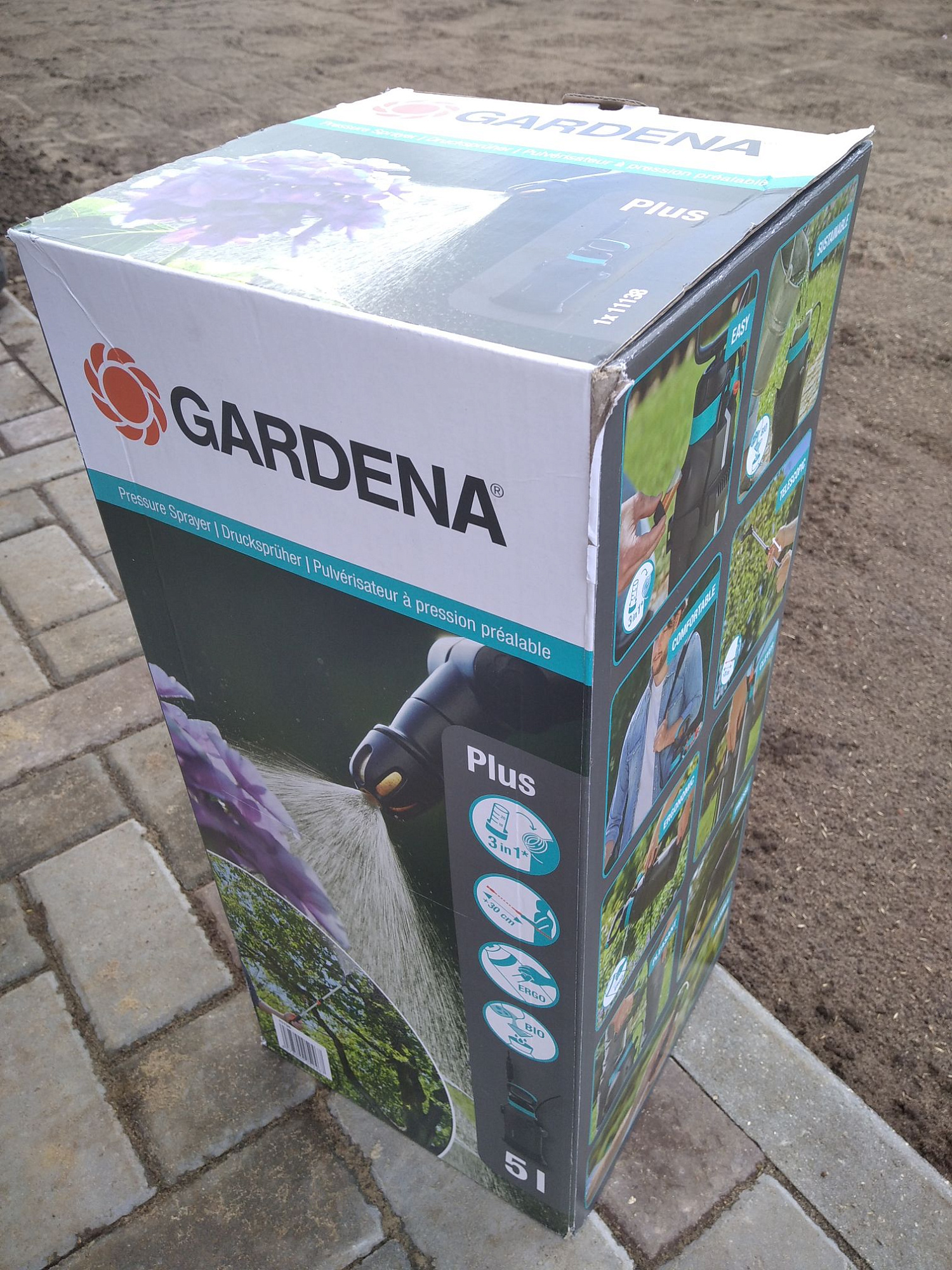 Опрыскиватель ручной Gardena Plus 5,0л помповый (11138-20.000.00) купить 1